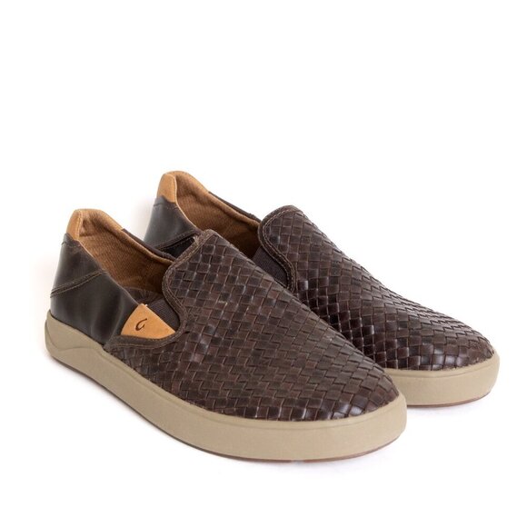 OluKai Brown Woven Loafers - Picture 5 of 16